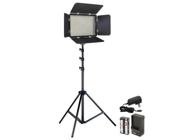 Vidpro LED-330X Varicolor Studio Video Lighting Kit with Tabletop 27' Adjustable Height Multipurpose Light Stand Solid Locking System