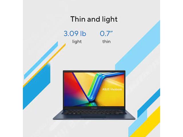 ASUS - Vivobook 14 14" FHD Laptop - Intel Core i5 - 12GB Memory - 256GB SSD - Quiet Blue - image 12