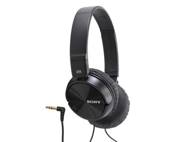 Sony MDR-ZX110NC Noise-Canceling On-Ear Headphones with Sony XB100 Portable Waterproof Bluetooth Speaker (Gray)