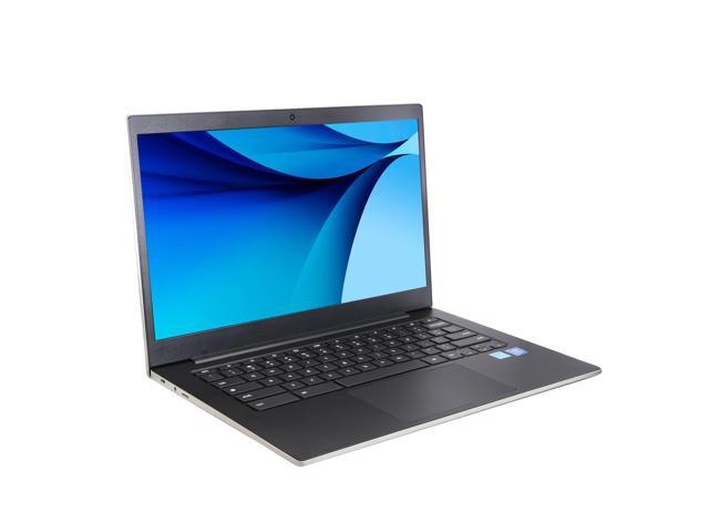 Samsung Galaxy Chromebook Go 14' LED Laptop - Intel Celeron N4500, 4GB RAM, 64GB Storage, ChromeOS (Silver) with Laptop Bag