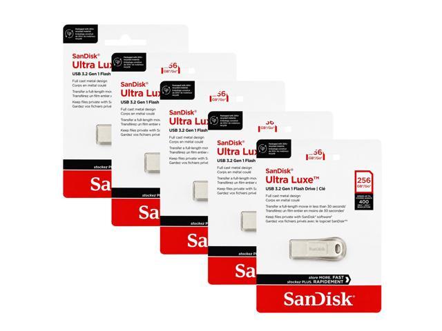 SanDisk Ultra Shift USB 3.2 Gen 1 256GB Flash Drive 5-Pack