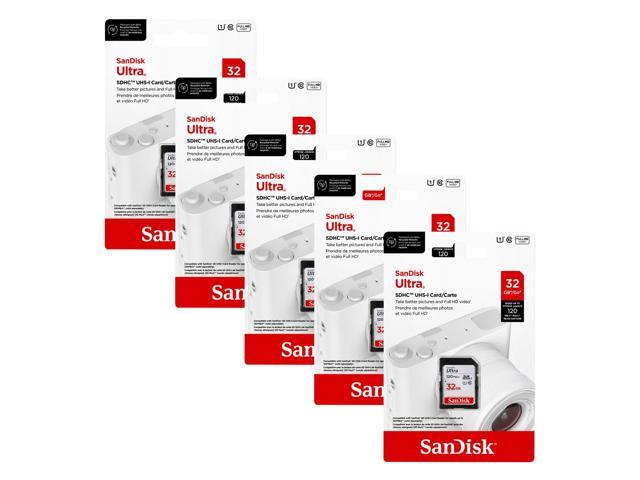 SanDisk Ultra 32GB SDHC UHS-I Memory Card 5-Pack