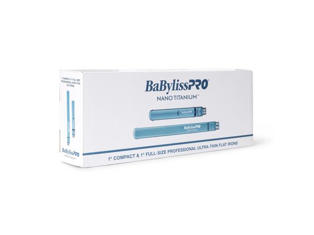 BaByliss Pro Nano Titanium 1' Full-Size & 1' Compact Ultra-Thin Flat Iron Prepack BNTPP84