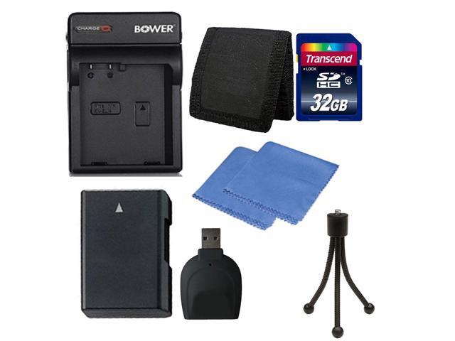 EN-EL14 Replacement Lithium-Ion Battery + Charger + 32GB Memory Card + Wallet + Reader + Cleaning Cloth + Mini Tripod