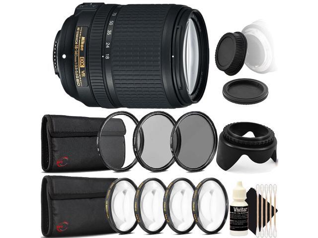 Nikon AF-S DX NIKKOR 18-140mm f/3.5-5.6G ED Lens Lens + UV CPL Filter Deluxe Accessory Kit for Nikon D5600 D5300