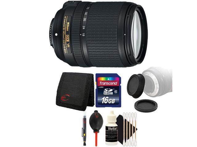 Nikon AF-S DX NIKKOR 18-140mm f/3.5-5.6G ED Lens Lens + 16GB Deluxe Accessory Kit for Nikon D5600 D5300