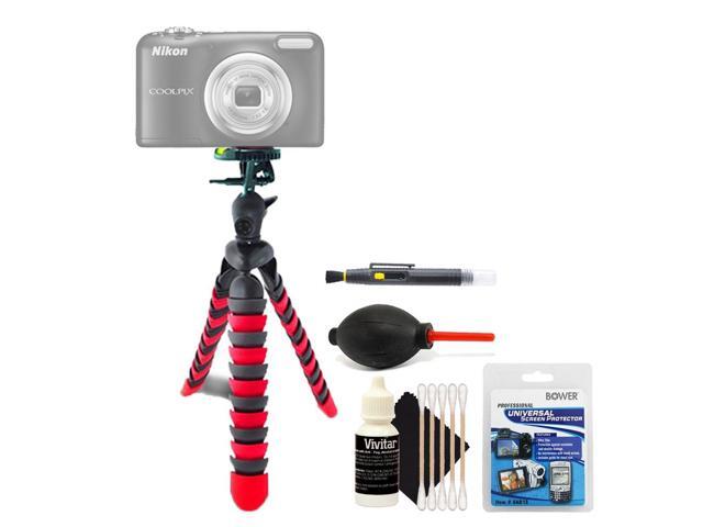 Flexible Tripod + Screen Protector + Lens Pen + Dust Blower + 3pc Cleaning Kit
