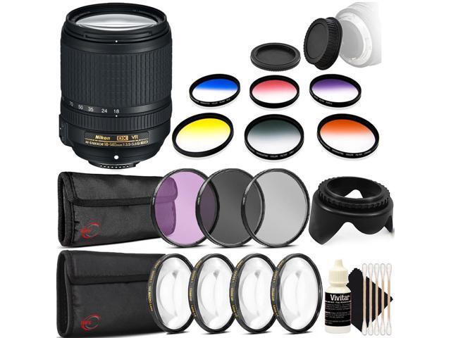 Nikon AF-S DX NIKKOR 18-140mm f/3.5-5.6G ED Lens Lens + 67mm Filter Deluxe Accessory Kit for Nikon D5600 D5300
