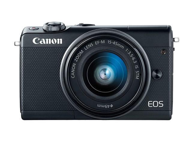 Canon EOS M100 Mirrorless Camera w/ 15-45mm Lens - Wi-Fi, Bluetooth, and NFC Enabled (Black) (International Model)