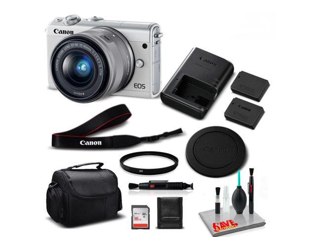 Canon M100 Camera 15-45 Lens (Kit Box)- Kit with 16GB- International Model