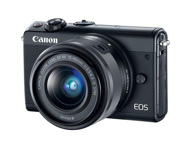 Canon EOS M100 Mirrorless Camera w/ 15-45mm Lens - Wi-Fi, Bluetooth, and NFC Enabled (Black) (International Model)