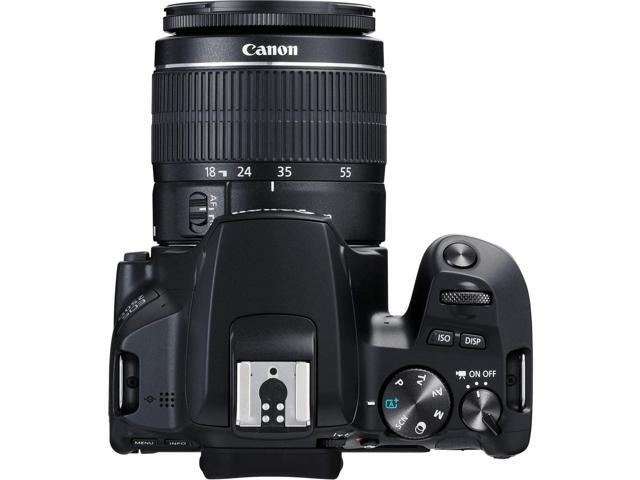 Canon EOS 250D / Rebel SL3 DSLR Camera with 18-55mm Lens (Black) + Creative Filter Set, EOS Camera Bag + 6AVE Electronics