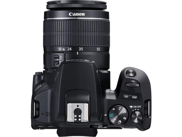 Canon EOS 250D / Rebel SL3 DSLR Camera with 18-55mm Lens (Black) + Creative Filter Set, EOS Camera Bag + Sandisk Ultra 64GB Card + 6AVE...