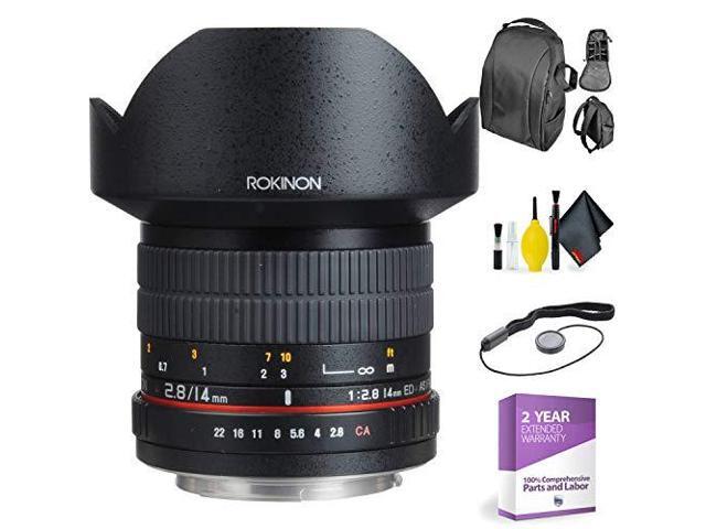 ROKINON 14 2.8 Lens for Olympus + Deluxe Lens Cleaning Kit Bundle