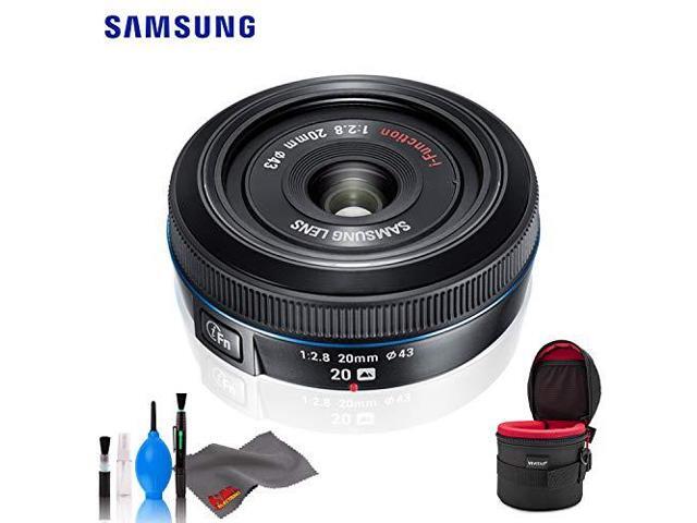 Samsung 20mm F.8 Pancake Lens F/NX (Black) - Standard Bundle