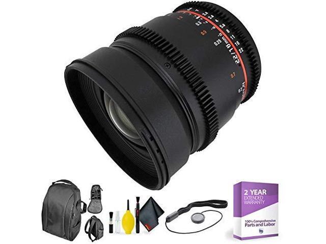 ROKINON 16MM T/2.2 Wide Sony NEX + Deluxe Lens Cleaning Kit Bundle