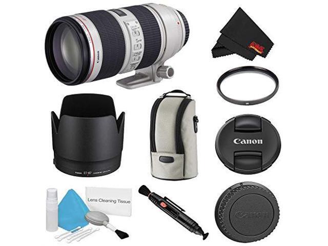Canon EF 70-200mm f/2.8L is II USM Lens Bundle w/UV Filter (International Model)