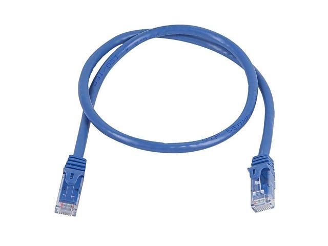 Monoprice Cat5E Ethernet Patch Cable - 1 Feet - Blue Network Internet Cord - Snagless RJ45, Stranded, 350Mhz, Utp, Pure Bare Copper Wire, 24Awg -...