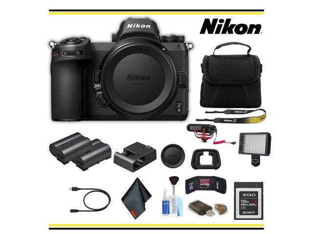 Nikon Z6 Mirrorless Digital Camera Advanced Bundle W/ Bag, Extra Battery, LED Light, Mic, and More - (Intl Model)
