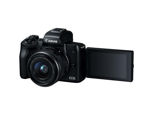 Canon EOS M50 Mirrorless Digital Camera with 15-45mm Lens (Black)(Intl Model)