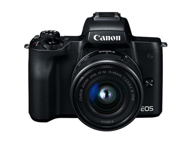 Canon EOS M50 Mirrorless Digital Camera with 15-45mm Lens (Black)(Intl Model)