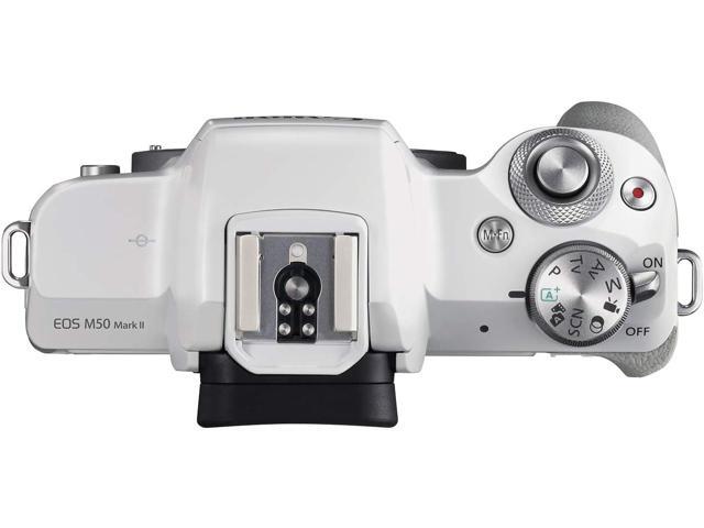 Canon EOS M50 Mark II + EF-M 15-45mm is STM Kit White