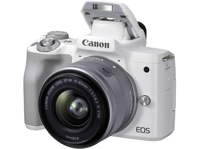 Canon EOS M50 Mark II + EF-M 15-45mm is STM Kit White