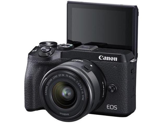 Canon EOS M6 Mark II Mirrorless Digital Camera + 15-45mm Lens - Black