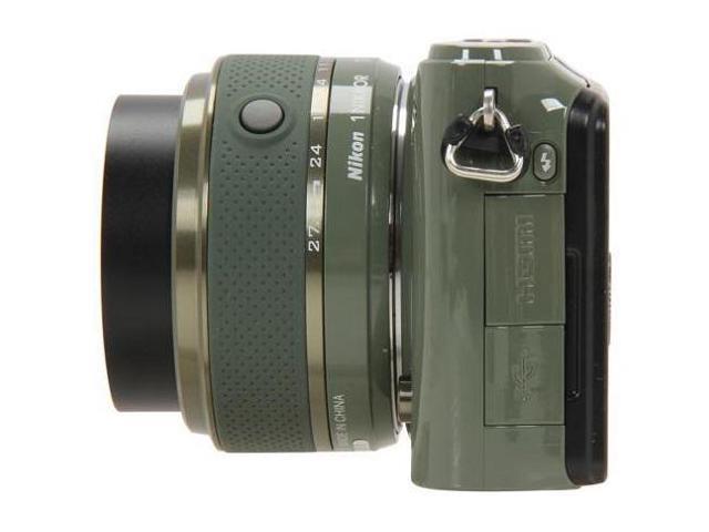 Nikon 1 S1 10.1 MP HD Digital Camera with 11-27.5mm VR 1 NIKKOR Lens (Khaki)