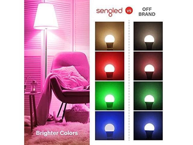 Sengled Smart Light Bulbs, Color Changing Alexa Light Bulb Bluetooth Mesh, Smart