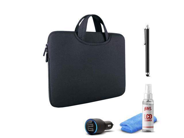 Tablet Essential Accessory Bundle with Black Sleeve