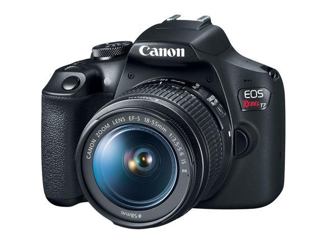 Canon EOS Rebel T7 DSLR Camera W/ 18-55mm and 75-300mm Lenses - Basic Bundle