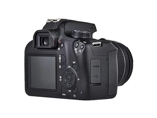 Canon EOS Rebel 4000D Digital SLR Camera with EF-S 18-55mm + EF-S 55-250mm STM (Black) Essential Accessory Bundle Packag