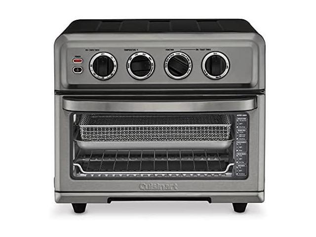Cuisinart TOA-70BKS AirFryer Toaster Oven with Grill Black Stainless Steel Bundle with 1 YR CPS Enhanced Protection Pack