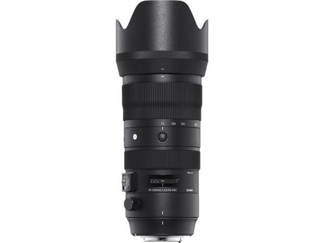 Sigma 70-200mm DG OS HSM Sports Lens for Nikon F with Backpack, 64GB SD Bundle