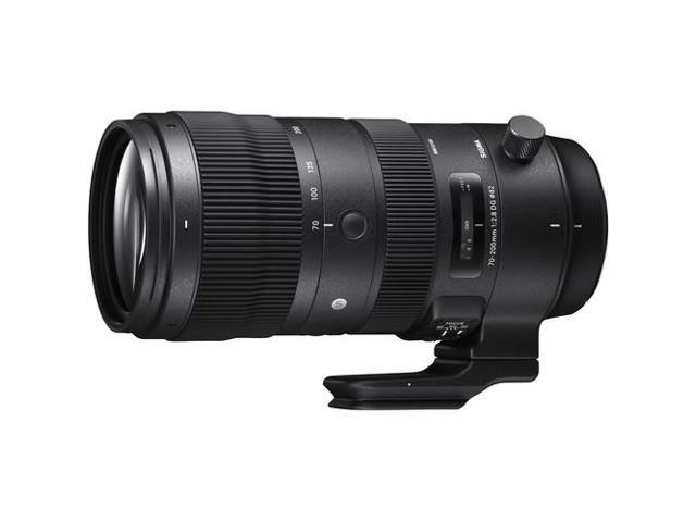 Sigma 70-200mm DG OS HSM Sports Lens for Nikon F with Backpack, 64GB SD Bundle