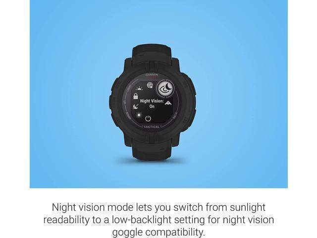 Garmin - Instinct 2 Solar Tactical Edition 45mm Smartwatch Fiber-reinforced Polymer - Black - (2022) - image 9