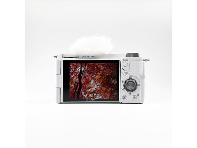 Sony - Alpha ZV-E10 Mirrorless Vlog Camera - Body Only - White - image 4