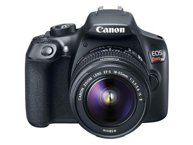 Canon EOS Rebel T6 DSLR Camera W/ 18-55mm Lens + 64GB Card + Filter Kit + More