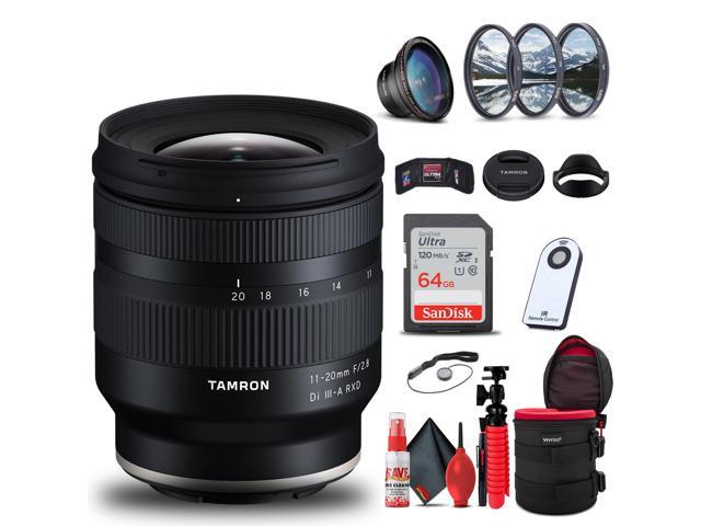 Tamron 11-20mm f/2.8 Di III-A RXD Lens for Sony E + 64GB Accessory Bundle