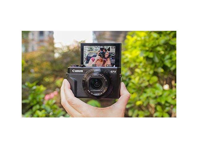 Canon PowerShot G7 X Mark II w/Accessories Bundle -Digital Camera w/1 Inch CMOS Sensor Tilt LCD Screen Touchscreen Acces