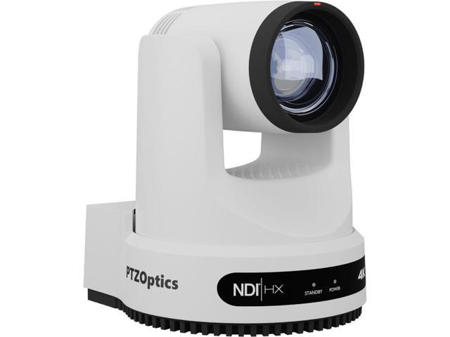 PTZOptics Move 4K PTZ Camera with 12x Optical Zoom (White) (PT12X-4K-WH-G3) + Wall Mount