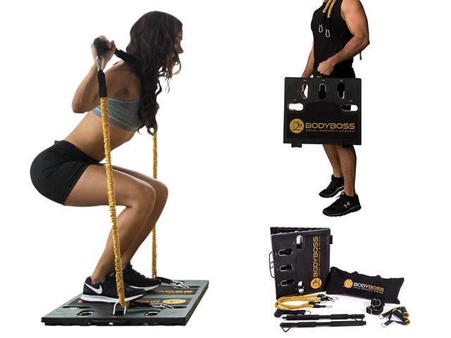 BodyBoss Home Gym 2.0 - Full Portable Gym Home Workout Package - PKG4-Gold