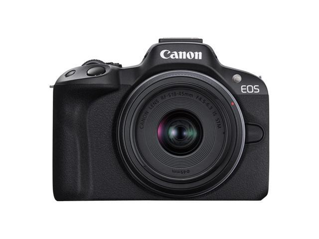 Canon - EOS R50 4K Video Mirrorless Camera 2 Lens Kit with RF-S18-45mm and RF-S55-210mm Lenses - Black - image 9