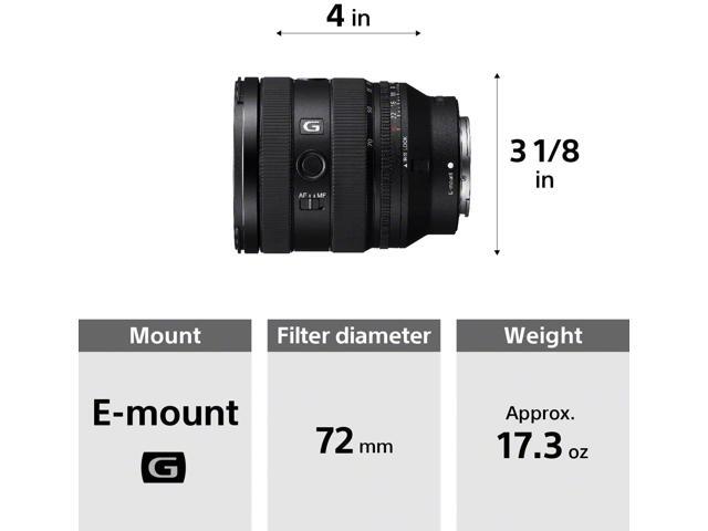 Sony - FE 20-70mm F4 G Full Frame Standard Zoom Lens for E-mount Cameras - Black - image 5