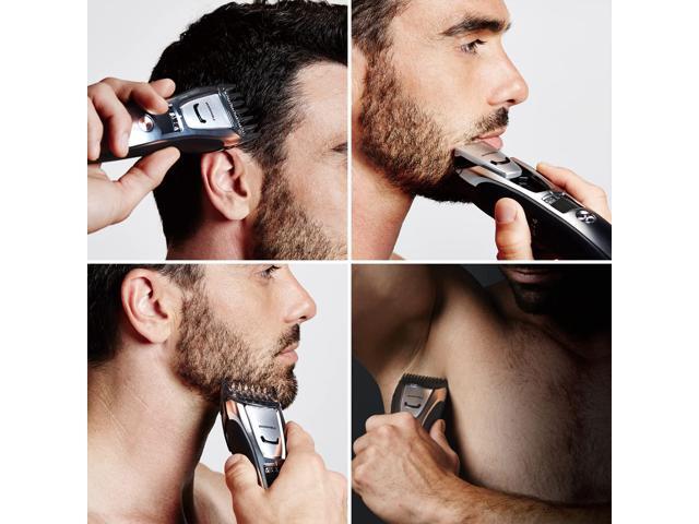 Panasonic - Men’s All-in-One Facial Beard Trimmer and Body Hair Groomer - Silver - image 12