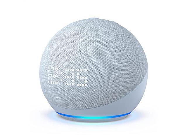 Echo Dot (5th Gen, 2022 release) with clock Smart speaker with clock and Alexa Cloud Blue