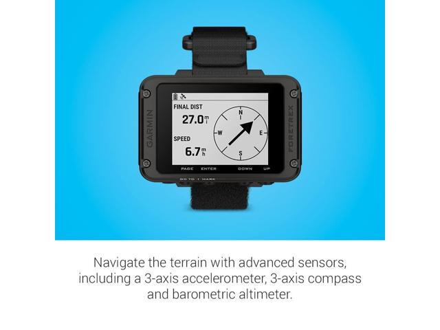 Garmin - Foretrex 801 GPS Smartwatch Navigator with Strap 73 mm Fiber-Reinforced Polymer - Black - (2023) - image 4