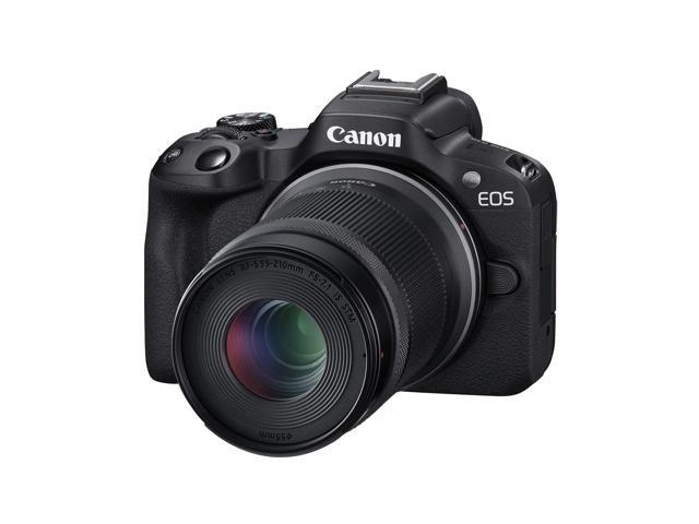 Canon EOS R50 Mirrorless Camera with 18-45mm and 55-210mm Lenses+ 64GB Card + Bag + Charger + More