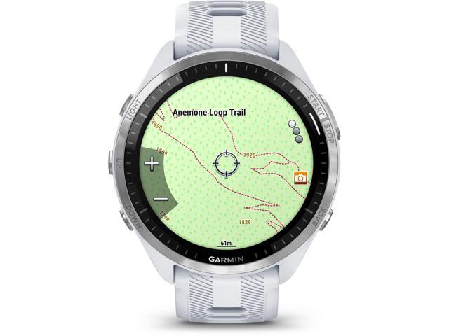 Garmin - Forerunner 965 GPS Smartwatch 47 mm Fiber-reinforced polymer - Titanium/Whitestone - (2023) - image 12